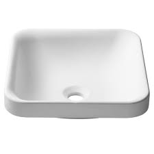 kraus natura square solid surface semi