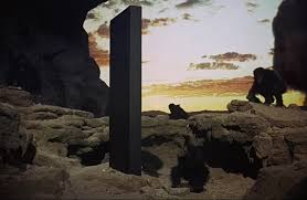2001 is a story of evolution. See The Original Monolith From 2001 A Space Odyssey Londonist