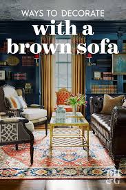 17 Stunning Ways To Decorate With A Brown Sofa Dark Furniture Living Room Brown Leather Sofa Living Room Brown Sofa Living Room