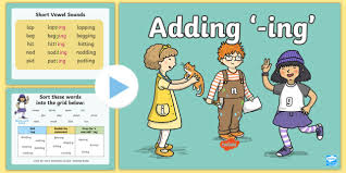Browse our scrabble word finder, words with friends cheat dictionary, and wordhub word solver to find words that end with ing. Adding Ing To The End Of Words Powerpoint Ks1 Resources