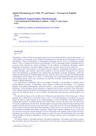 Pdf Handbuch Angewandter Dramaturgie Vom Geheimnis Filmischen Erzahlens Film Tv Und Games