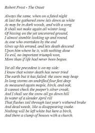 Robert Frost The Onset Poetry Robert Frost Poems Poetry Quotes