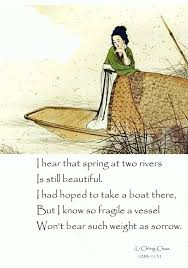 Won T Bear Such Weight As Sorrow Li Ch Ing Chao 1084 1151 Haiku Poems Haiku Poetry Japanese Poetry