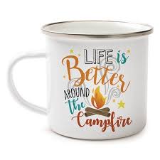 Around The Campfire Personalized Camp Mug Walmart Com Personalized Camping Mugs Personalized Coffee Mugs