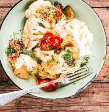 Blumenkohl Mit Curry Aus Dem Ofen Rezept Rezepte Lebensmittel Essen Blumenkohl