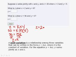 Variation Word Problems Examples Solutions Videos Activities