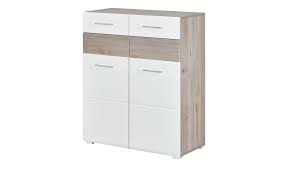 Weiß / eiche altholz (nachbildung). Schuhschrank Riva Mobel Hoffner
