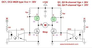 Mosfet H Bridge Motor Control In Stop Mode Motor Power Bridge