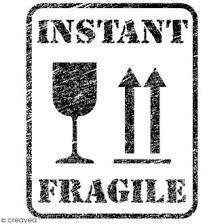 Tampon Bois Instant Fragile 5 5 X 4 3 Cm Tampon Bois Pochoir Tampon
