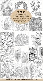 Drawn with different styles and difficulty levels. 100 Christmas Coloring Pages For Adults And Children Dreams Factory
