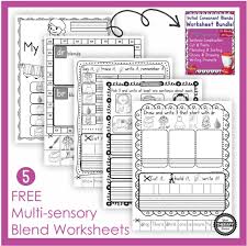 Part of a preschool and kindergarten worksheet collection from k5 learning. Free Blends Worksheets Multisensory Learning Your Therapy Source