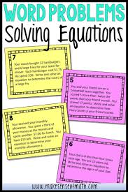 Check Out These Word Problems That Will Help Your 7th Grade Math Students Solve And Write Multi Step Word Problems Solving Equations Graphing Linear Equations
