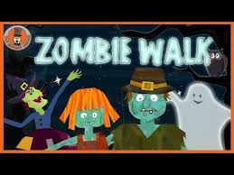 Zombie Walk Halloween Song For Kids The Singing Walrus Youtube Halloween Songs Kids Songs Halloween Music