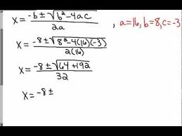Section 1 4 Solving Quadratic Equations By The Quadratic Formula Solving Quadratic Equations Quadratics Quadratic Formula
