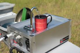 portable camping sink with pump & water