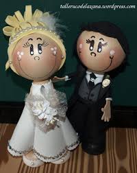 Como ya sabéis, no hay una fofucha igual. Munecos Fofucha De Novios 3d Foami Talleruco De La Xana