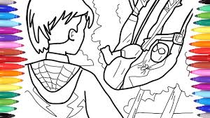 Coloring pages for learning numbers and colors for preschool and kindergarten. Spider Man Into The Spiderverse Spiderman Coloring Pages Coloring Spiderverse Memorable Scenes Youtube