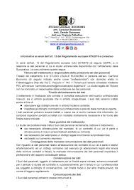Studio Legale Buonomo Diritto Previdenziale Ed Assistenziale Facsimile Mandato Ed Informativa Privacy Aggiornati All Art 13 Del Regolamento Ue N 2016 679 Gdpr