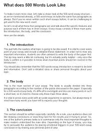 What Does 500 Words Look Like 500 Word Essay Essay Tips Essay Examples