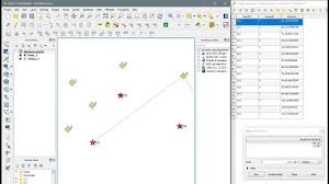 Qgis Distance Matrix Point Distance Compute Distances Between Several Other Points Youtube