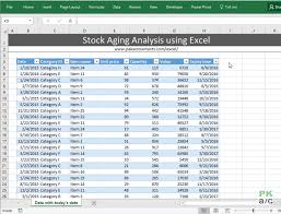 Stock Ageing Analysis Reports Using Excel How To Pakaccountants Com Report Template Excel Excel Tutorials