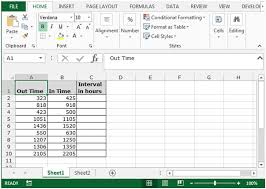 Calculating Military Time Intervals In Microsoft Excel 2010