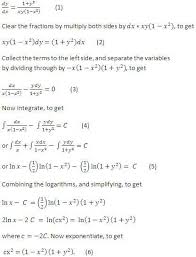 Example Of A Differential Equation With Separable Variables Solved Differential Equations Equations Ap Calculus Ab