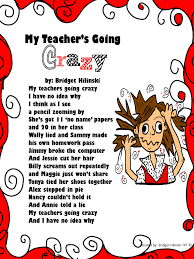 Top 5 Freebies Of The Week 6 1 2013 Kids Poems Poetry For Kids Funny Teacher Poems