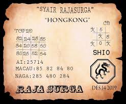 Syair Prediksi Hongkong Rajasurga Shio