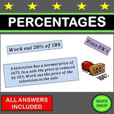 Percentage Questions This Is A Set Of Four Worksheets To Be Used As Exam Preparation For The New Gcse 9 1 Maths Ex Percent Word Problems Word Problems Tpt Math