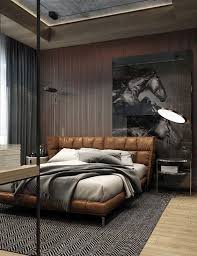 Exquisite Bedroom With A Masculine Vibe Men S Bedroom Design Luxurious Bedrooms Leather Bedroom