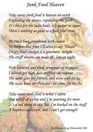 Junk Food Heaven Poem By My Sister All Types Of Poetry Recipes From Heaven Junk Food Heaven Poems