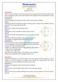 Constructions For Class 10 Maths Solutions Math Math Formulas
