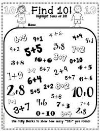 Freebie Make Ten Worksheet First Grade Math Math Freebie 1st Grade Math