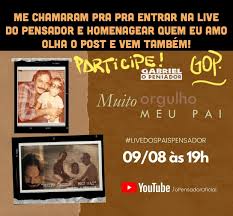 Faca Parte Da Live Mande Uma Frase Pro Gabriel O Pensador Facebook