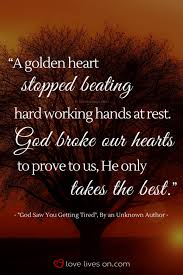 Funeral Poems For Grandpa This Gorgeous Quote Is From The Poem God Saw You Getting Tired By An Unknown Aut Funeral Poems Funeral Quotes Dad Memorial Quotes