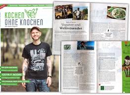 Interview With Justin P Moore In Kochen Ohne Knochen Vegan Magazine English Translation Vegan Magazine Book Cover Vegan