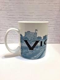 2002 Starbucks Victoria Skyline Series One Coffee Mug Large Cup Canada Blue Mugs Coffee Love Coffee Mugs