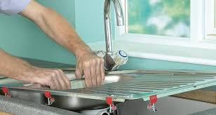 how to install a kitchen sink step by