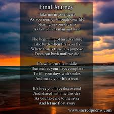 Final Journey Inspirational Poems Poetry Books Poems