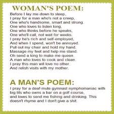 Funny 190 Woman S Poem A Man S Poem Love Quotes Funny Funny Poems Love Quotes Tumblr
