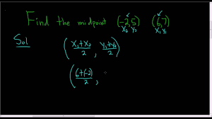 Midpoint Of The Line Connecting 2 5 And 6 7 Quadratics Quadratic Equation Absolute Value Equations