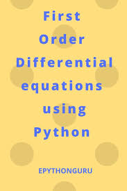 First Order Ordinary Differential Equations In 2020 Differential Equations Educational Infographic Equations