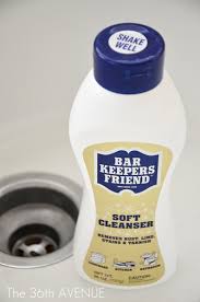 how to clean a porcelain sink. the