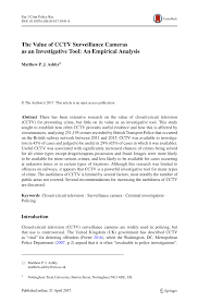 Delivered in a timely manner. Pdf The Value Of Cctv Surveillance Cameras As An Investigative Tool An Empirical Analysis
