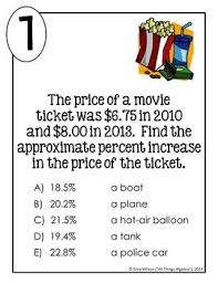Percent Increase And Decrease Discount Mark Up And Tax Math Percents 7th Grade Math