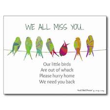 We All Miss You Poem From Kids Postcard Zazzle Com Miss You Cards Missing You Poems You Poem