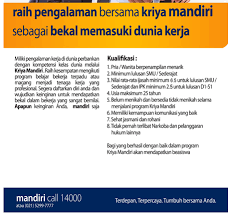 Lowongan kerja di kediri januari 2021 temukan loker terbaru yang sesuai dengan lokasi, pendidikan, dan minat anda. Daftar Lowongan Kerja Bank Mandiri Kediri Terbaru 2020 Kerjasurabaya Com Info Lowongan Kerja Di Surabaya Terbaru 2020
