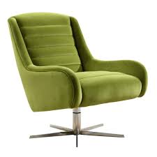 Green Velvet Armchair Vanhoose Swivel Armchair
