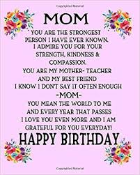 Mom Happy Birthday Gift For Mom Poem For Mom Birthday Pink Notebook Mothers Gift From Kids Sentimental Sentimental Gifts For Mom Mom Poems Mom Birthday Poems